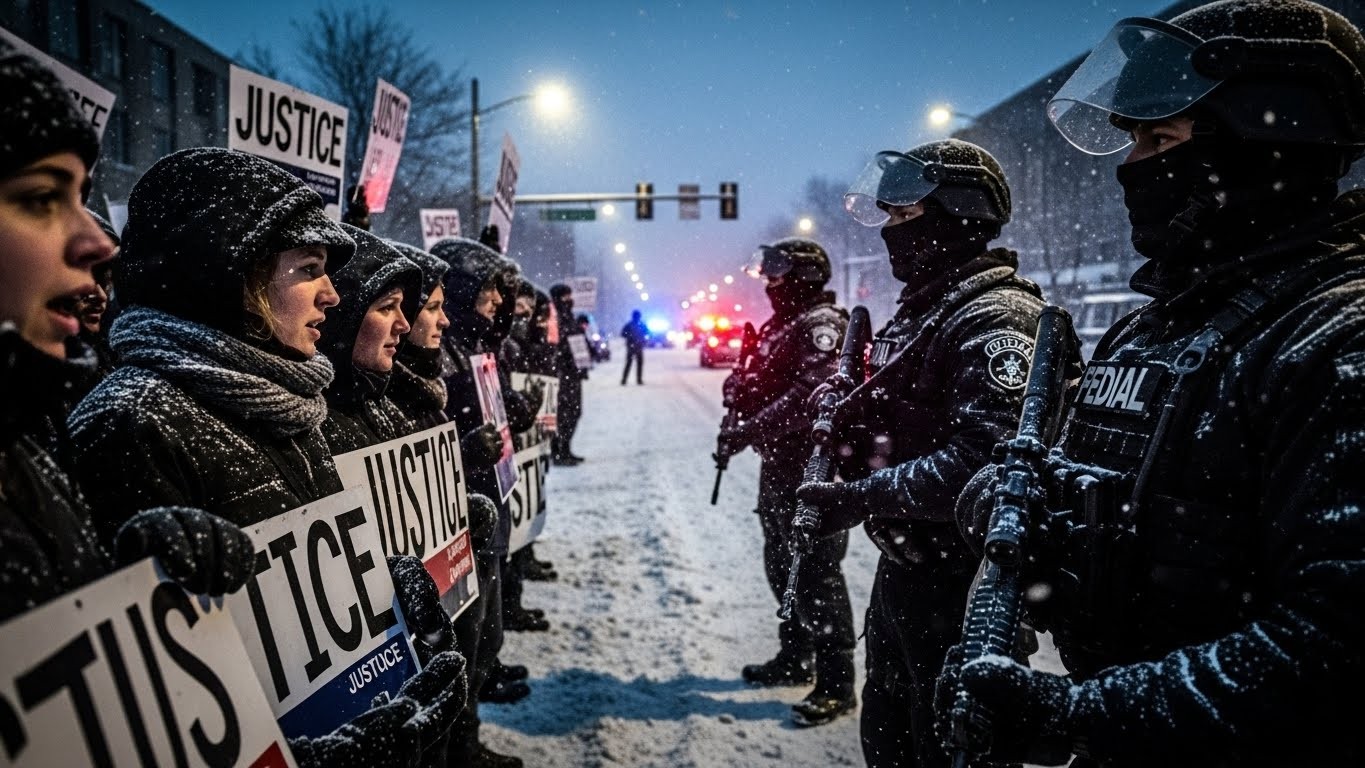Minneapolis en crise après la mort d'une femme tuée par un agent fédéral : déploiement militaire en préparation et Insurrection Act menacé. Découvrez les enjeux.