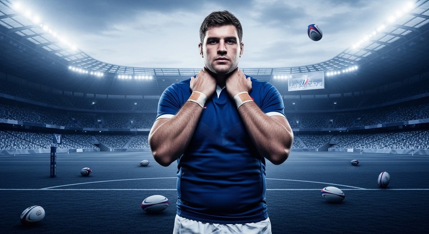 Le XV de France perd Uini Atonio et Paul Boudehent sur blessure avant le Tournoi des Six Nations 2026. Remplacés par Colombe et Roumat, les Bleus s'adaptent pour le choc d'ouverture.