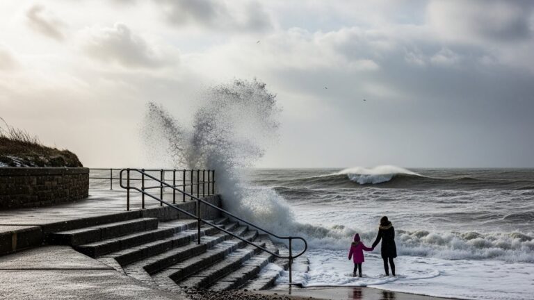 Tragédie à Withernsea : Vague Emporte Mère et Fille, Héros Meurt