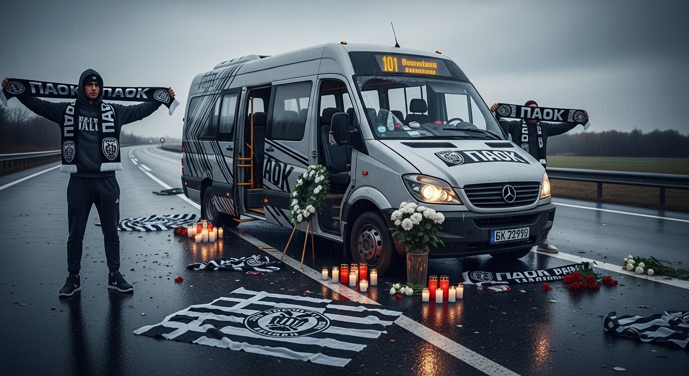 Sept supporters du PAOK Salonique ont perdu la vie dans un accident de minibus en Roumanie avant le match de Ligue Europa contre Lyon. Un drame qui endeuille le football européen.