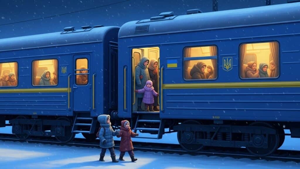 Trains de l&rsquo;Invincibilité : Résistance Ukrainienne Face au Froid Polaire