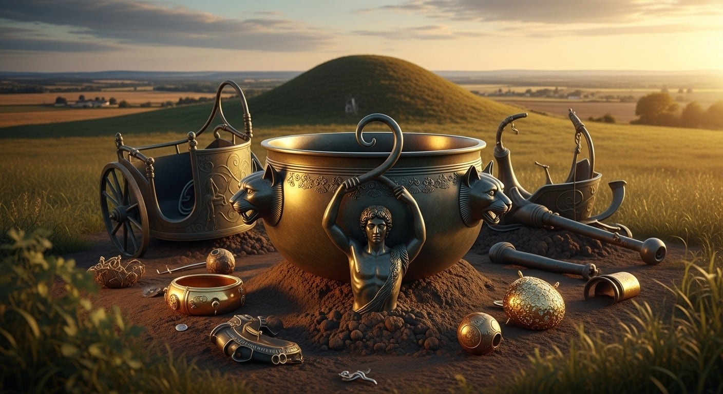 Plongez dans l'histoire fascinante du Prince de Lavau : tombe celtique de 450 av. J.-C. dévoilée à Troyes avec chaudron d'Achéloos, torque en or et objets restaurés. Une expo unique jusqu'en juin 2026 !