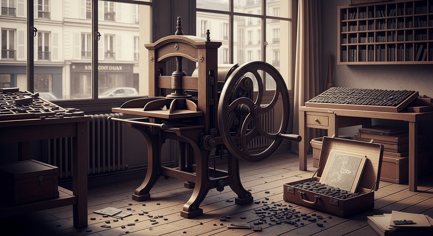 Découvrez comment un atelier historique de Boulogne-Billancourt a vu ses presses rares et caractères anciens partir pour la Pologne lors d'une vente aux enchères. Un patrimoine français s'exile, et ça interroge.