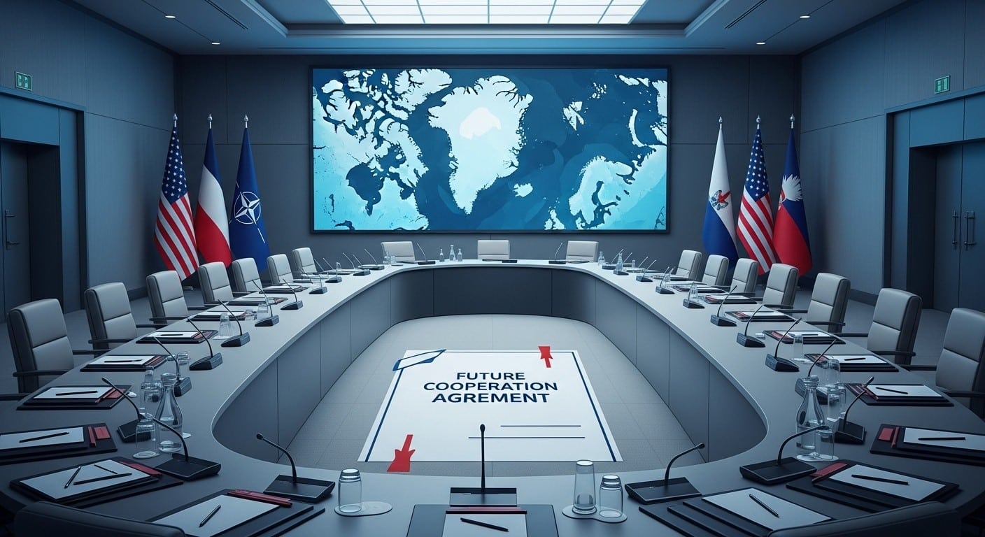 À Davos, Donald Trump lève ses menaces douanières et annonce un cadre d'accord futur sur le Groenland après sa rencontre avec le chef de l'OTAN. Une volte-face inattendue qui apaise les tensions transatlantiques ?