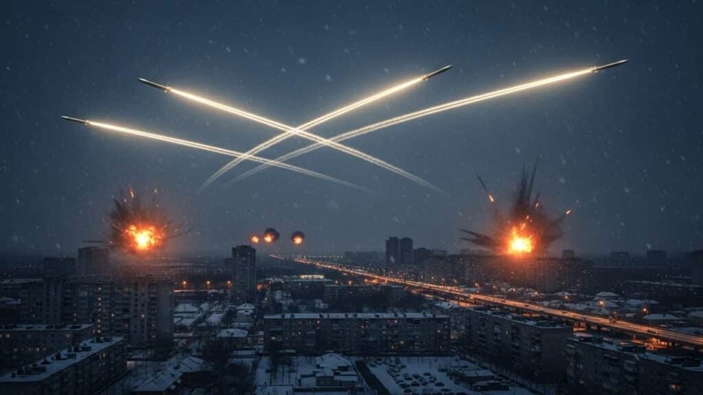 Ukraine : Attaque Massive Russe avec Vingt Missiles en Une Heure