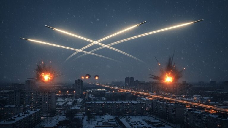 Ukraine : Attaque Massive Russe avec Vingt Missiles en Une Heure