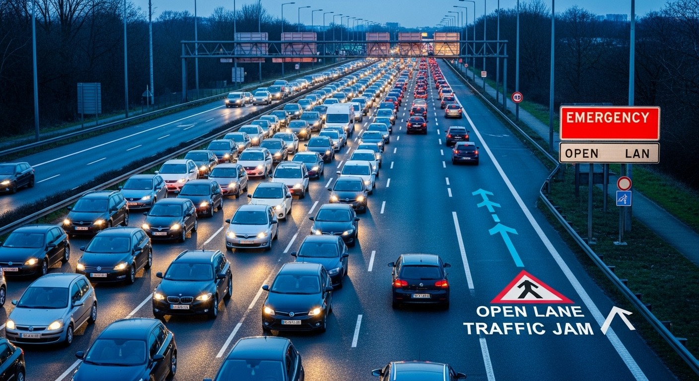 Dans le Val-de-Marne, la bande d'arrêt d'urgence sur l'A4-A86, fermée depuis deux ans, devrait rouvrir fin 2026 pour lutter contre les bouchons. Modernisation en cours, mais l'attente reste longue pour les automobilistes.