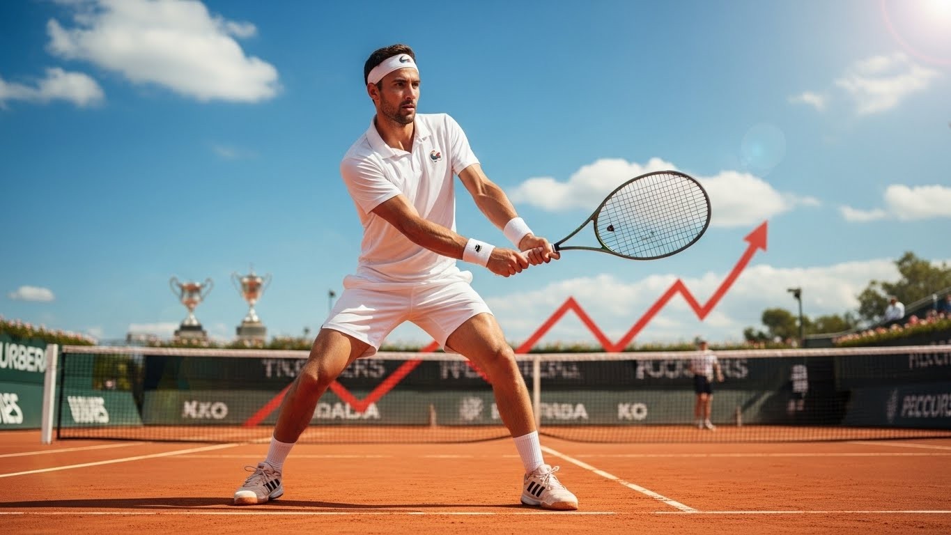 Découvrez le parcours inspirant de Valentin Royer, 24 ans, qui a bondi de 140 places pour entrer dans le Top 100 ATP en 2025. Rêves de Grand Chelem, caractère de feu et ambitions sans limite.
