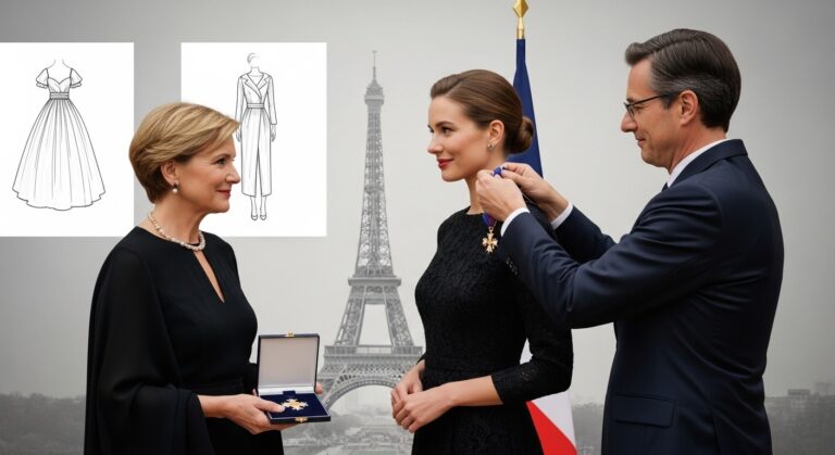 Victoria Beckham Reçoit les Arts et Lettres à Paris