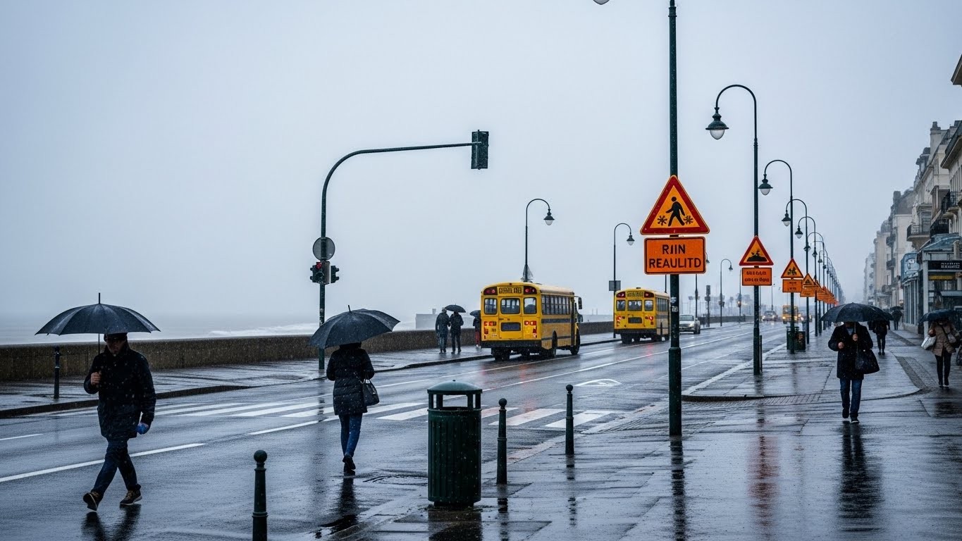 Découvrez pourquoi la Bretagne a suspendu les transports scolaires pour neige attendue... qui s'est transformée en simple pluie. Principe de précaution ou excès ? Analyse complète de cet épisode hivernal en Finistère et ailleurs.