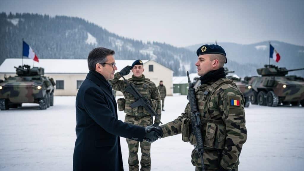 Visite Ministre Armées Roumanie : Soutien aux Soldats Français
