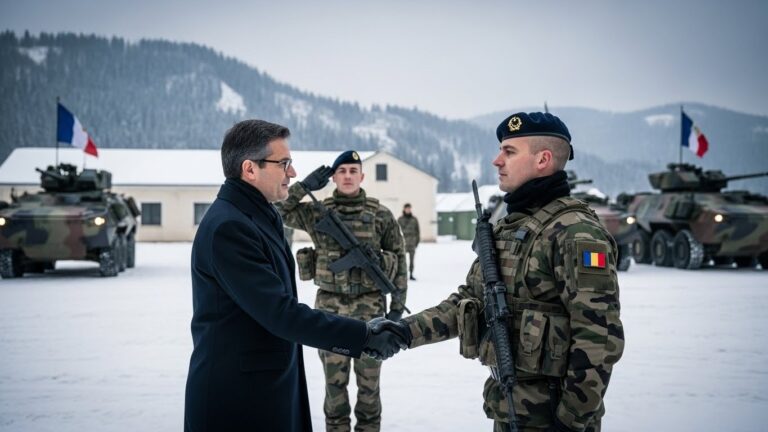Visite Ministre Armées Roumanie : Soutien aux Soldats Français