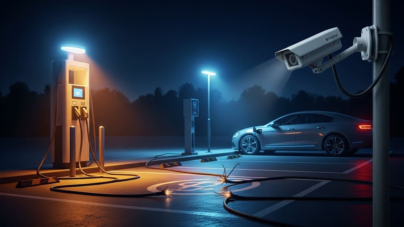 Face à l'explosion des vols de câbles en cuivre sur les stations de recharge pour voitures électriques, les opérateurs installent caméras et systèmes dissuasifs. Une mesure indispensable pour protéger l'essor de la mobilité électrique ?