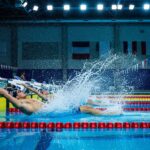 Yohann Ndoye Brouard Bat Léon Marchand sur 200 m Dos à Austin