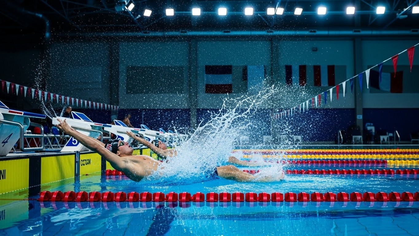 Découvrez comment Yohann Ndoye Brouard a surpris Léon Marchand sur 200 m dos lors du meeting d'Austin. Une performance motivante pour la natation française en ce début 2026 !