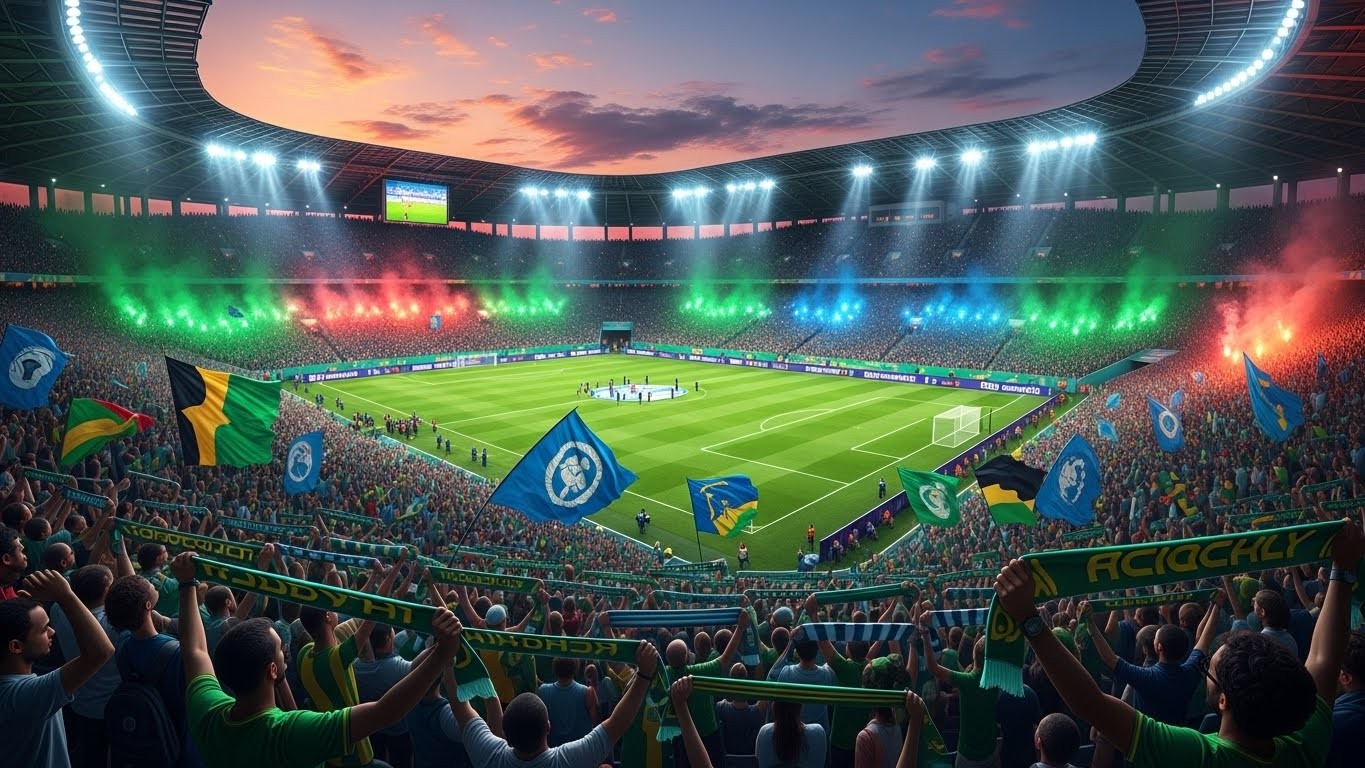 Découvrez l'ambiance électrique du 8e de finale Algérie-RD Congo à la CAN 2025 avec Zinedine Zidane soutenant son fils Luca et Gims présent pour les Léopards. Un match familial et people !