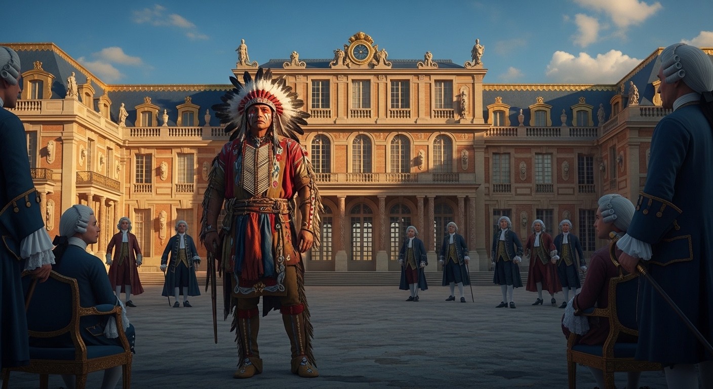 Découvrez l'exposition fascinante sur la venue inédite de chefs amérindiens à Versailles en 1725. Une page méconnue de l'histoire franco-amérindienne sous Louis XV qui captive encore aujourd'hui.