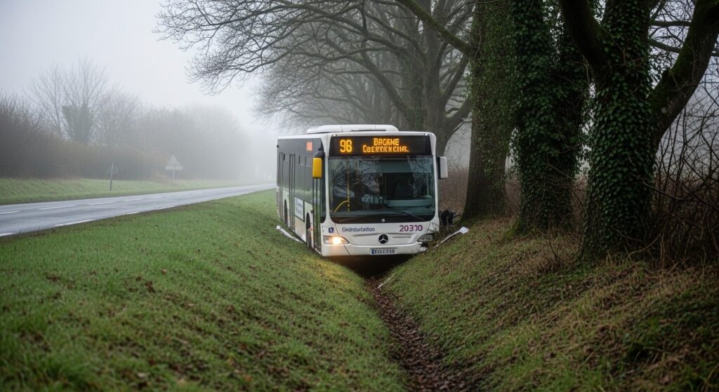 Accident Bus Près de Brest : 4 Blessés Légers