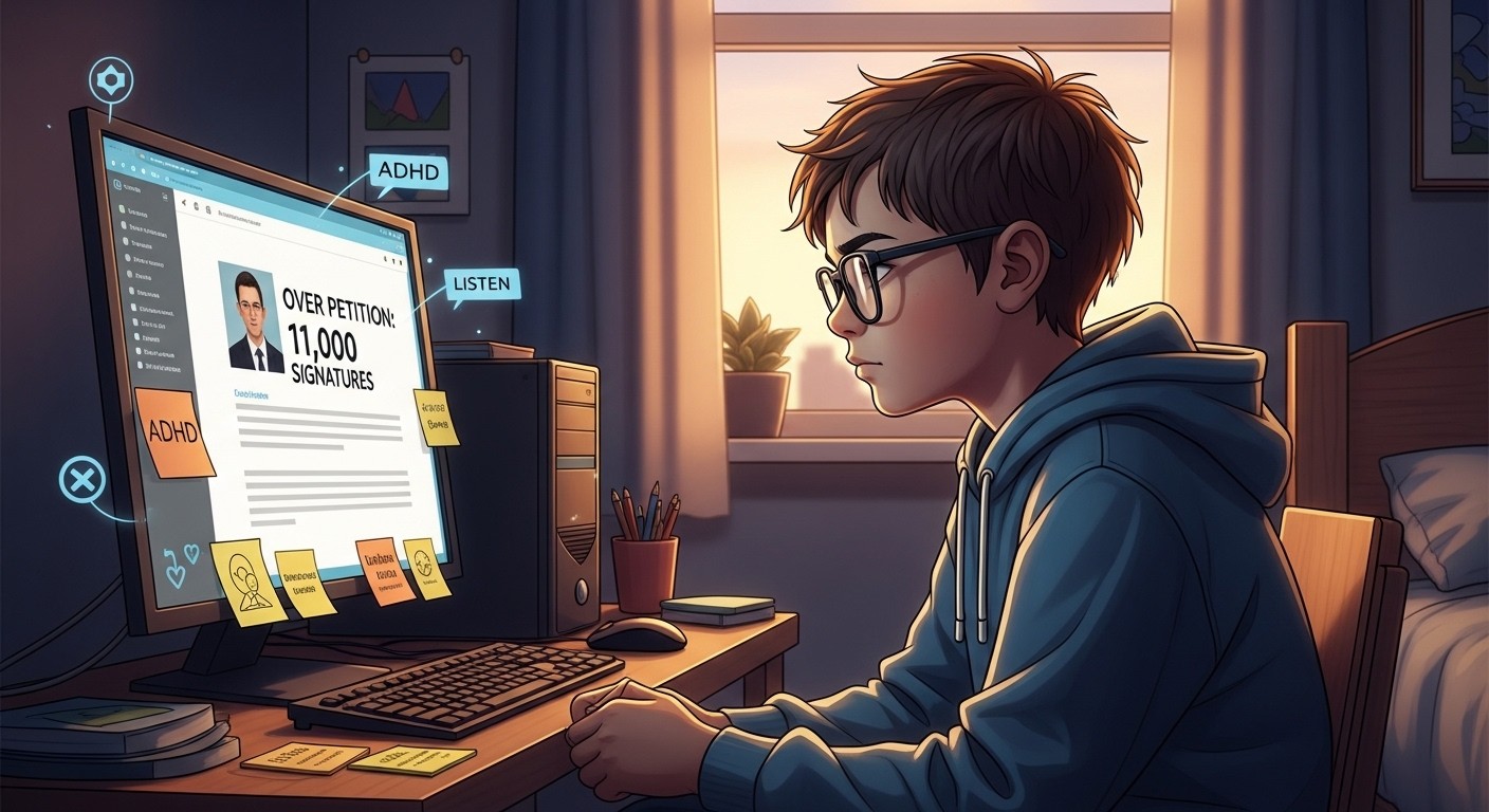 Découvrez l'histoire inspirante d'Adam, 12 ans, qui lance seul une pétition pour mieux accompagner les enfants TDAH et dépasse 11 000 signatures. Un cri du cœur qui change le regard sur ce trouble.
