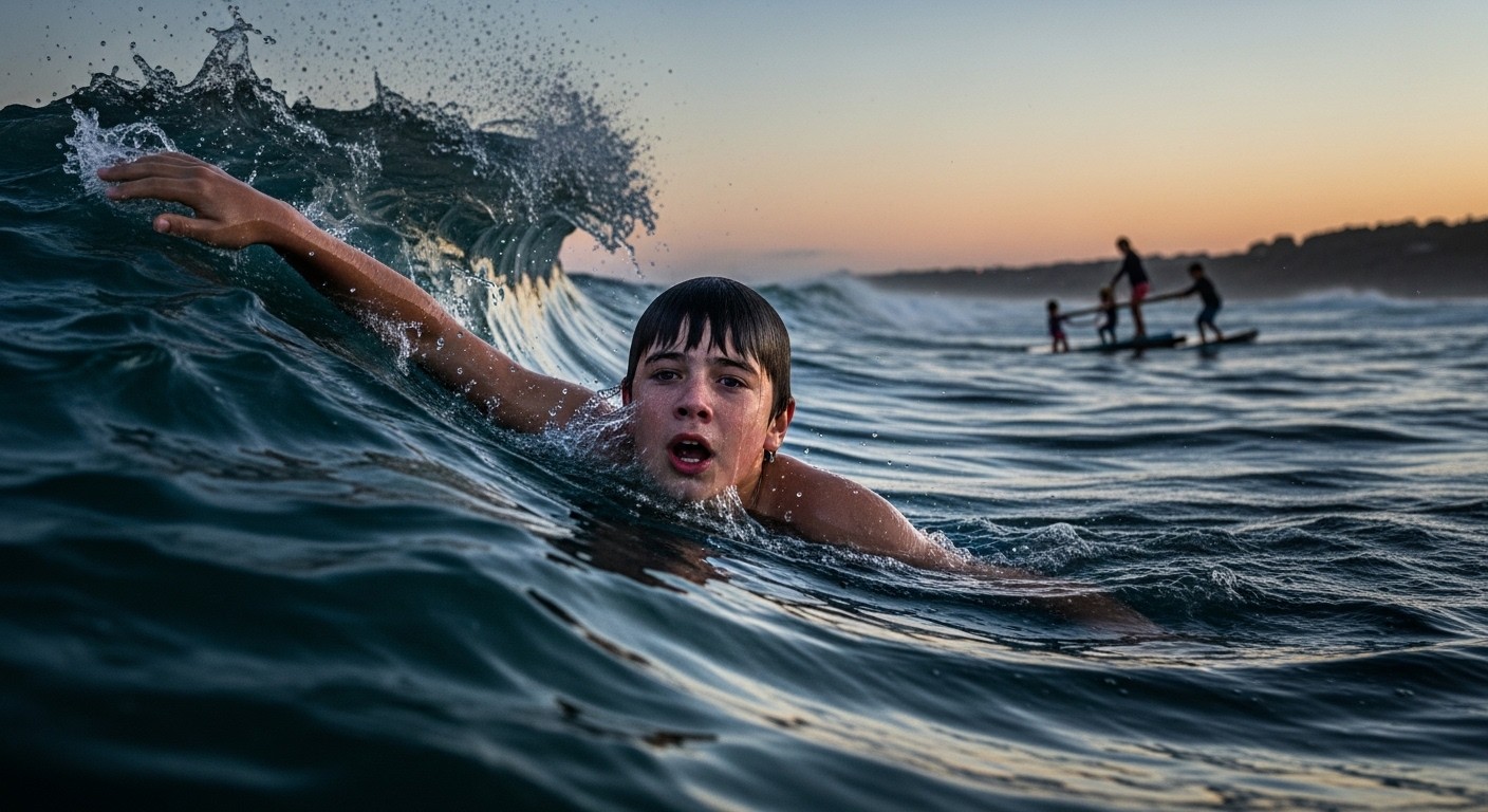 Un ado australien de 13 ans a nagé 4 heures dans une mer déchaînée pour alerter les secours et sauver sa mère et ses frères et sœurs emportés au large. Un acte héroïque qui bouleverse.