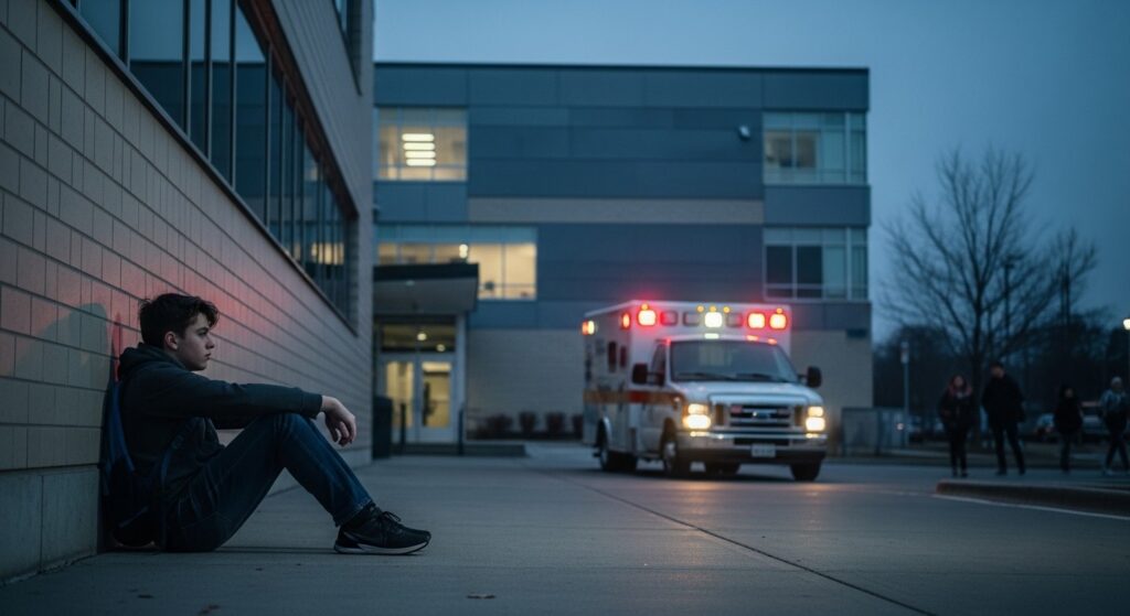 Adolescent Poignardé à Bron : Drame près d’un Lycée