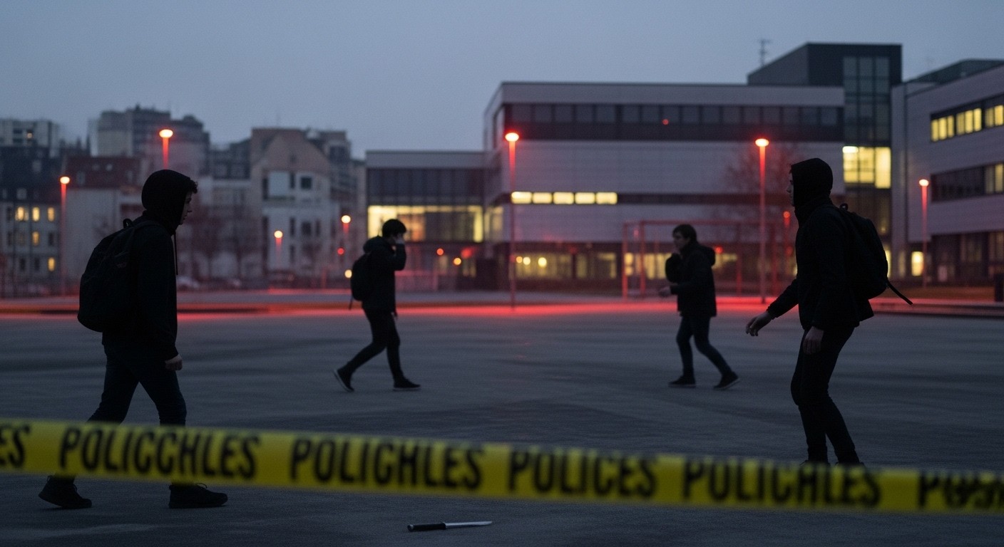 À Bron près de Lyon, un ado de 15 ans a été poignardé près de son lycée. Deux mineurs en garde à vue après un différend sur les réseaux. État de la victime en amélioration mais choc persistant.