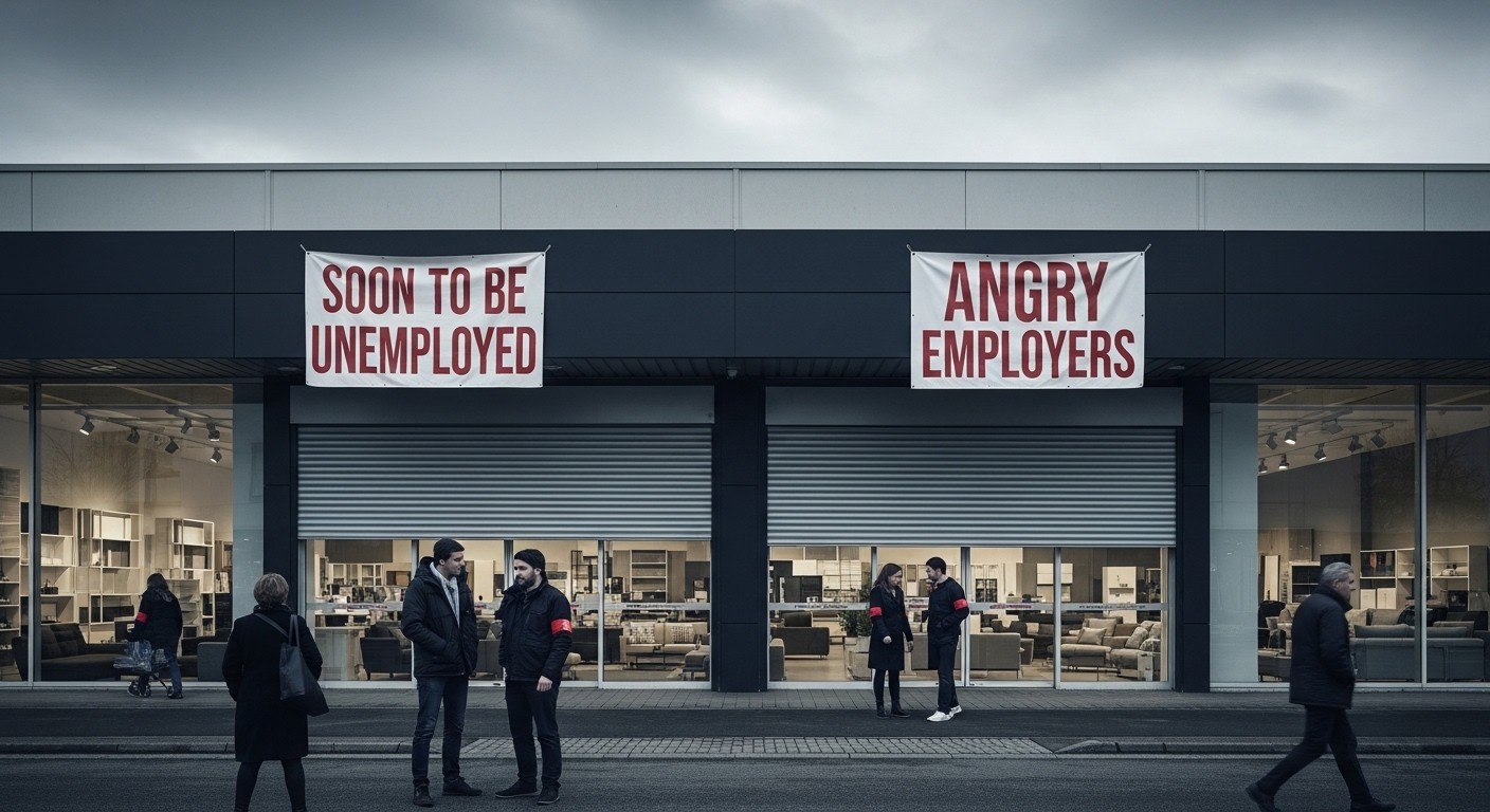 Découvrez le désarroi des salariés et clients du magasin Alinéa d'Herblay, premier en Île-de-France, menacé de fermeture après redressement judiciaire. Un symbole de la crise dans l'ameublement ?