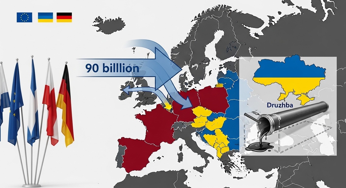 L’Allemagne fustige le veto hongrois sur le prêt UE de 90 milliards € à l’Ukraine, lié au pétrole russe via Droujba. Chantage ou défense d’intérêts ? Décryptage complet.
