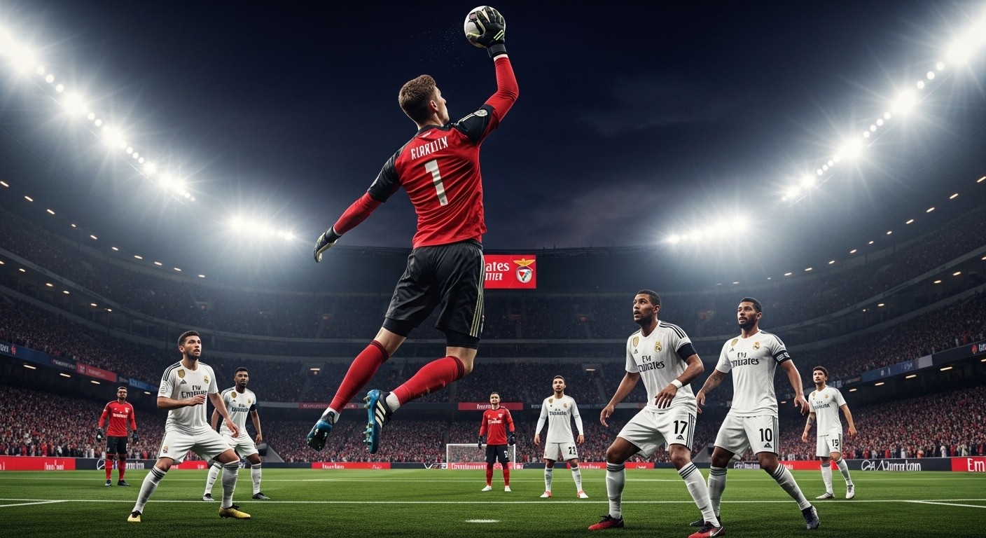 Découvrez comment Anatoliy Trubin, après son but légendaire de la tête contre le Real Madrid, retrouve les Merengues en barrages. Portrait d'un gardien ukrainien comparé à Courtois.