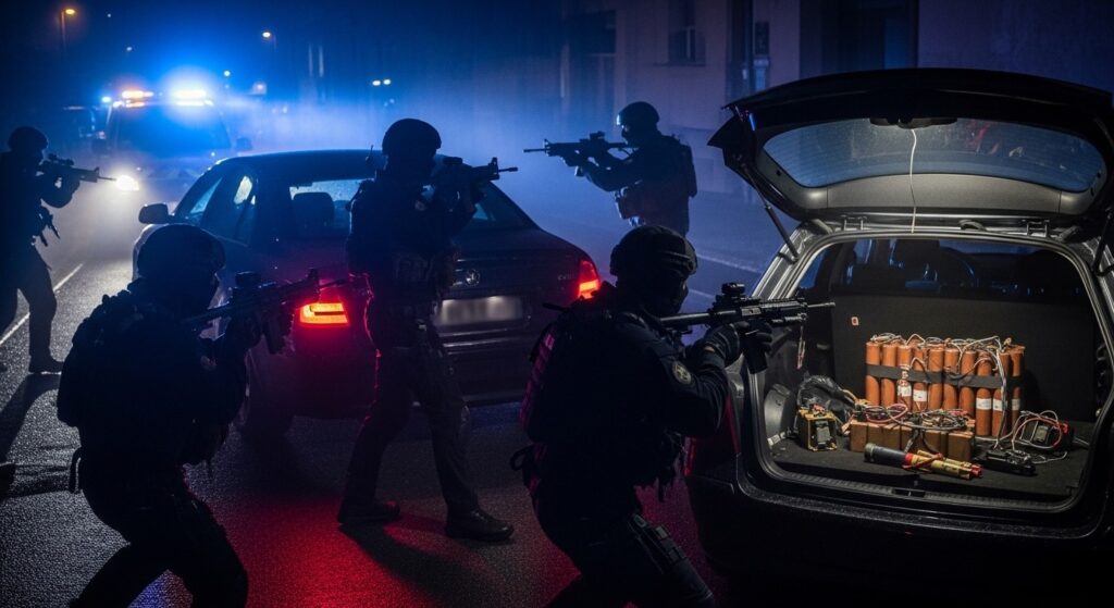 Arrestation Spectaculaire à Annemasse : Fugitif et Explosifs