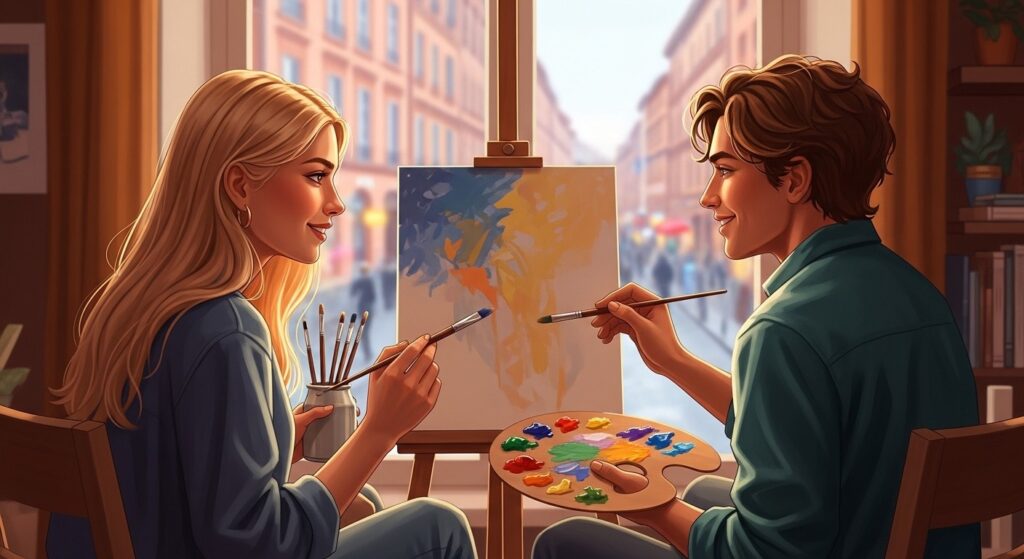 Artiste Toulouse Invite Inconnus Peindre Chez Elle