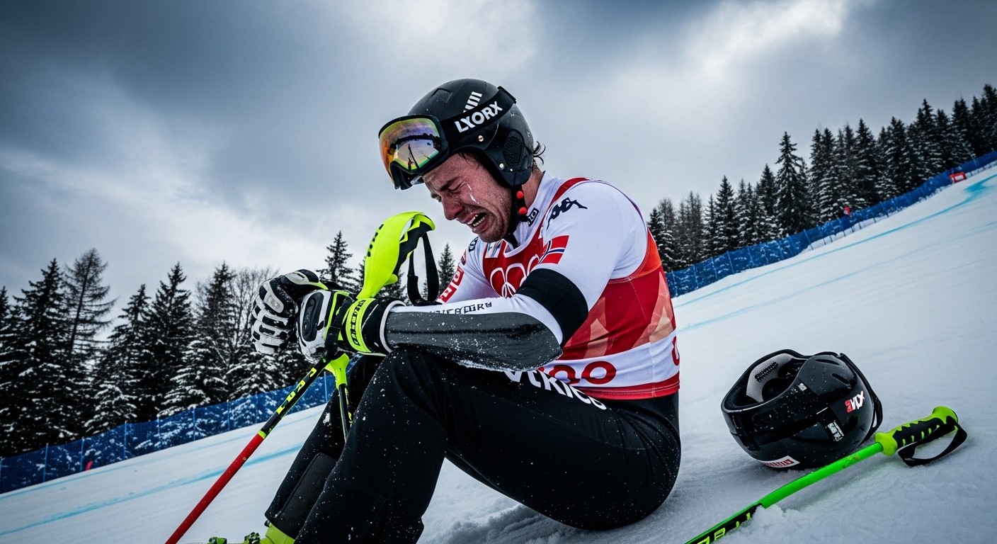 Découvrez pourquoi Atle Lie McGrath, favori du slalom aux JO 2026, a craqué après un abandon dramatique. Son deuil personnel et sa rage expliqués dans un témoignage poignant.