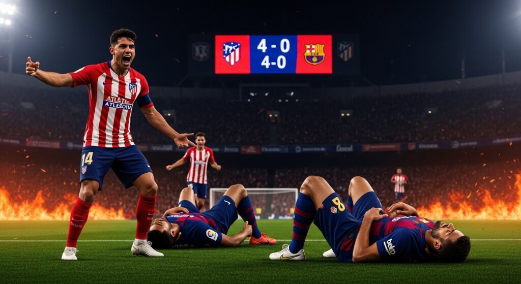 Atlético-Barça : Le Naufrage 4-0 en Coupe du Roi