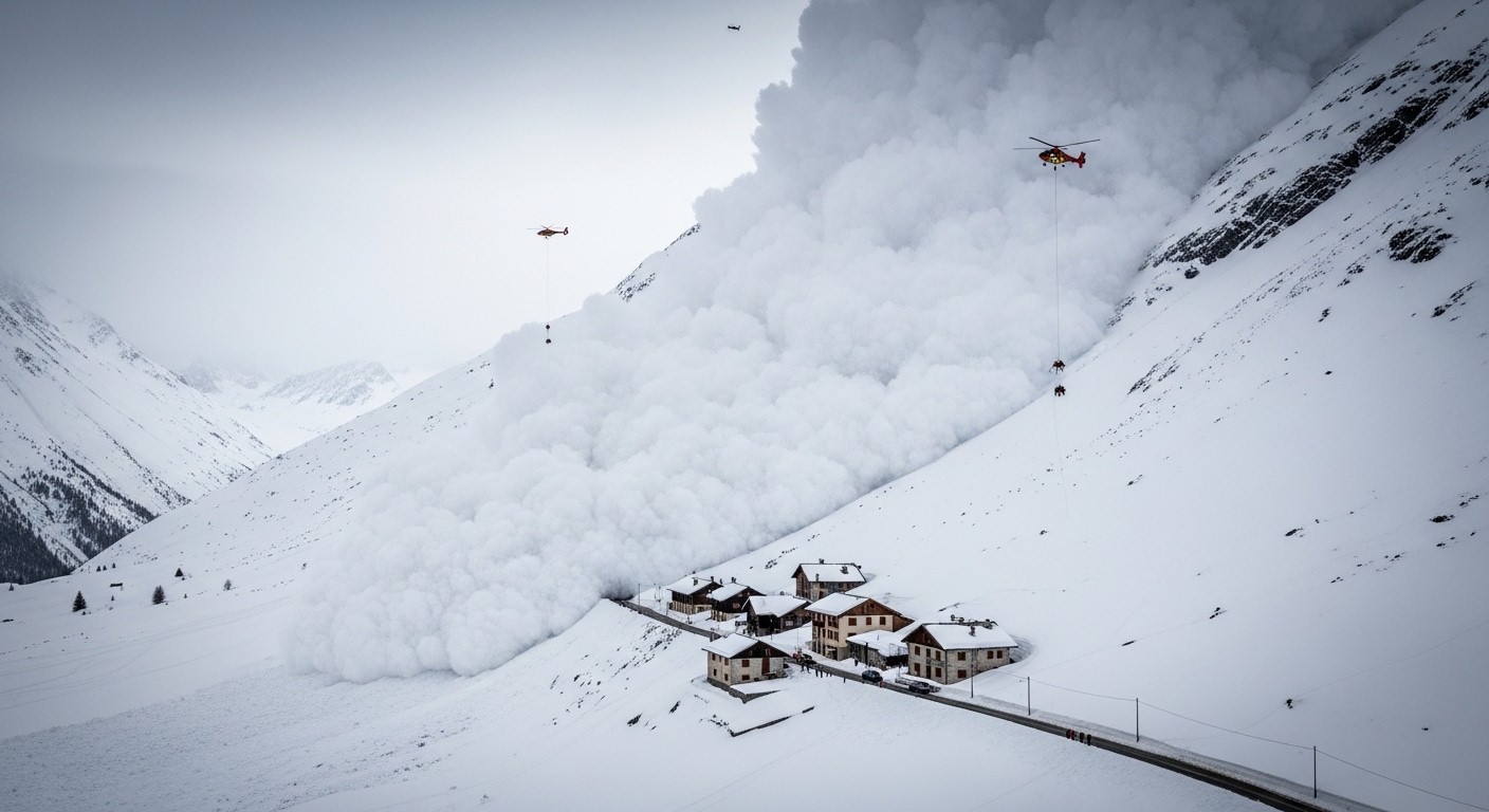 Une avalanche massive a isolé le hameau du Rivier d'Allemont en Isère, coupant la seule route d'accès. Découvrez le récit glaçant de cet événement exceptionnel et l'évacuation spectaculaire par hélicoptère de 64 personnes.