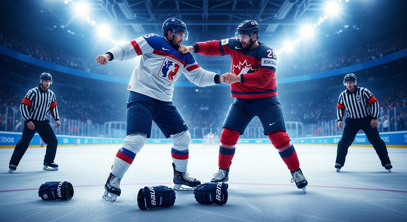 Découvrez la bagarre inédite entre Pierre Crinon et Tom Wilson lors du match France-Canada aux JO 2026. Pourquoi les combats sont interdits en hockey olympique ? Analyse complète.