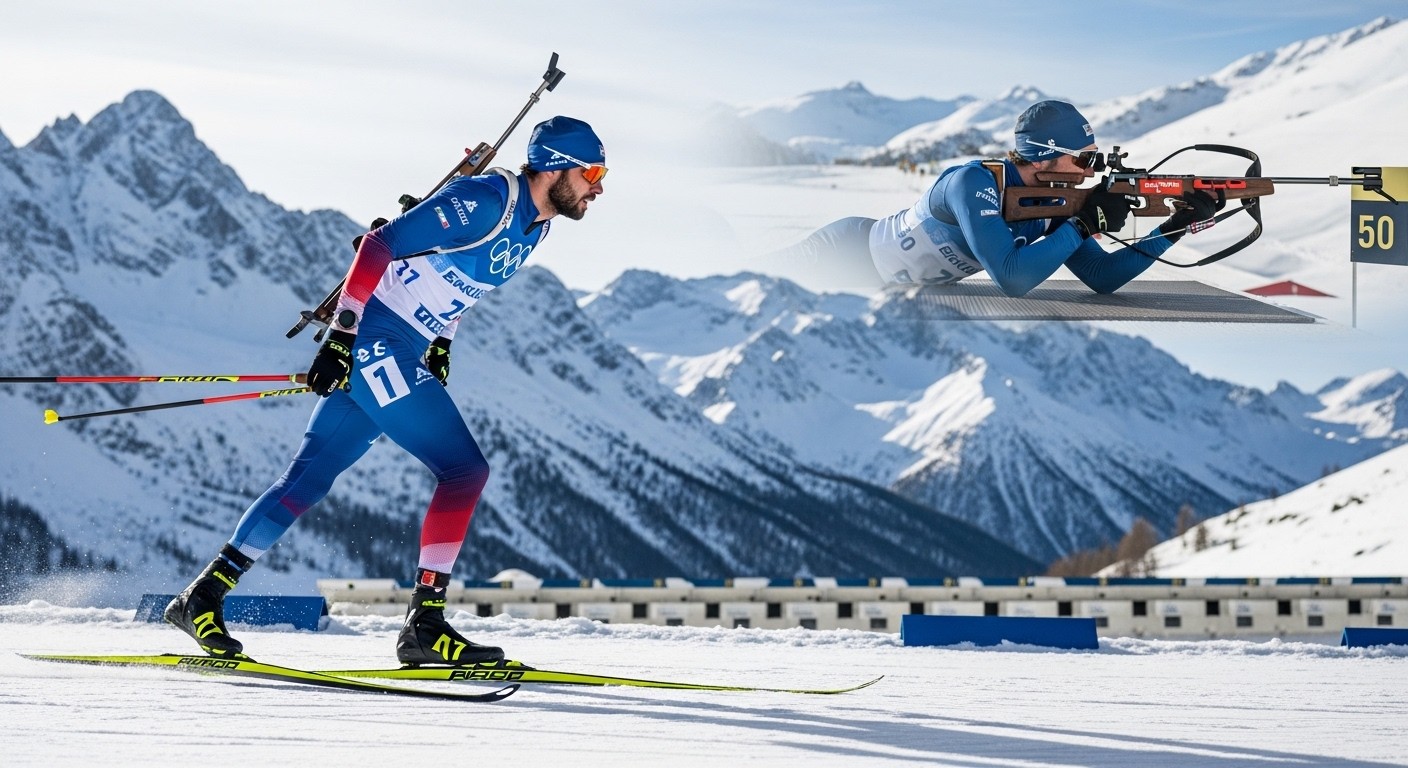 Découvrez tout sur le biathlon aux JO d'hiver 2026 : formats d'épreuves, règles de tir et ski, individuels, relais. Guide complet pour ne rien manquer à Milan-Cortina !