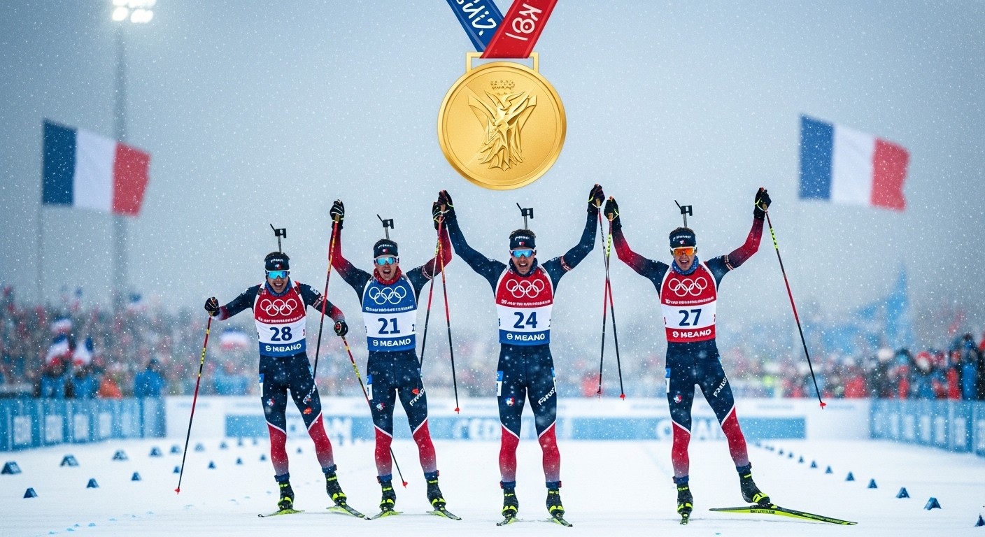 Découvrez comment les biathlètes français ont décroché l'or historique en relais aux JO 2026 à Anterselva malgré un début compliqué. Une remontée épique !