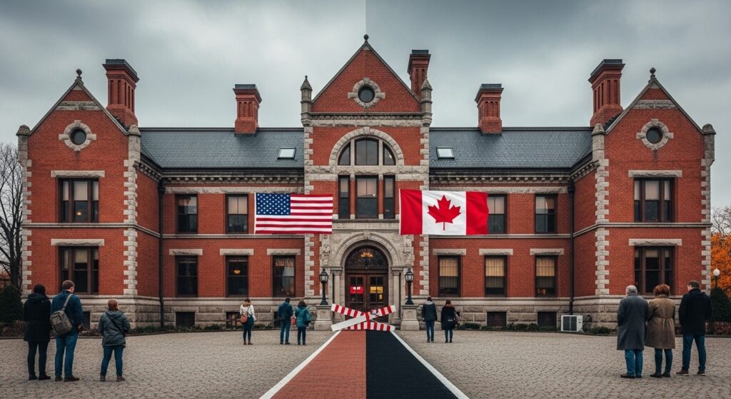 Bibliothèque à la Frontière USA-Canada : Symbole de Tensions