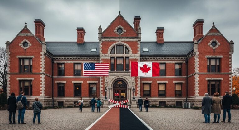 Bibliothèque à la Frontière USA-Canada : Symbole de Tensions