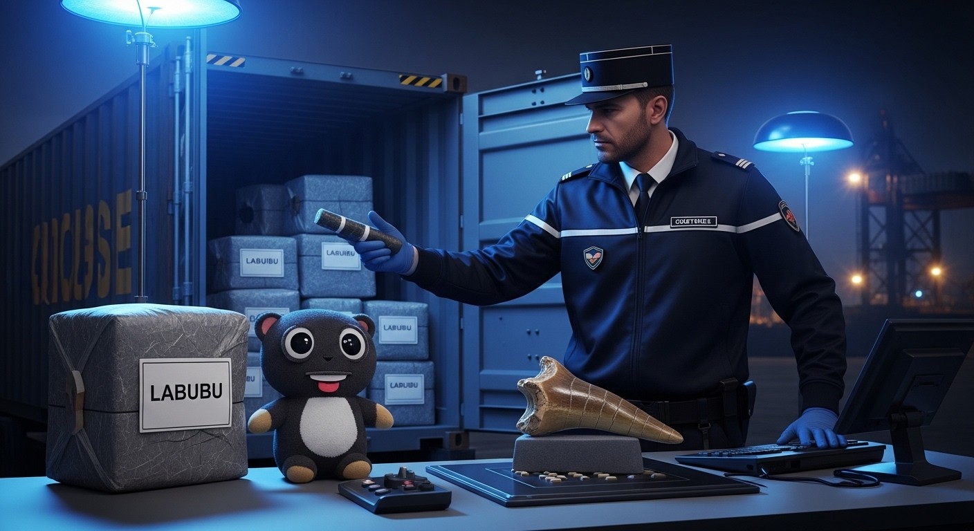 Découvrez le bilan 2025 des douanes françaises : saisie record de 31 tonnes de cocaïne, explosion des contrefaçons Labubu et saisies insolites de fossiles de dinosaures. Chiffres choc et tendances alarmantes.