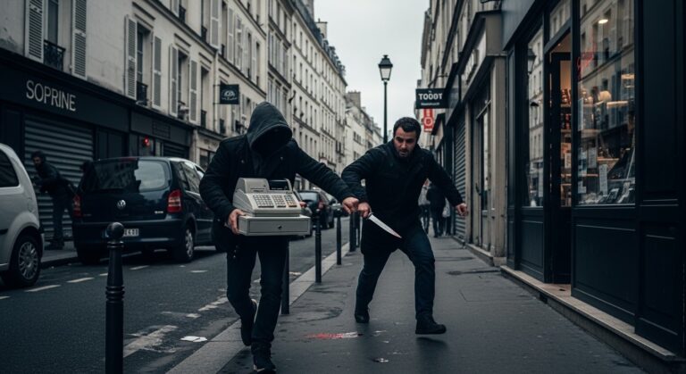 Braqueur Poignardé à Paris : Employé Gifi Mis en Examen pour Tentative de Meurtre