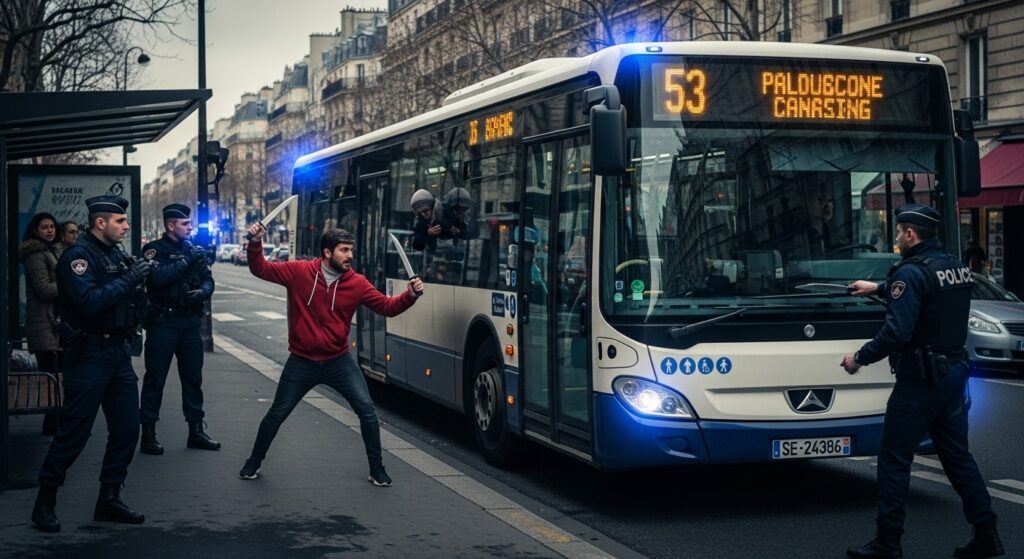 Bus 91 Paris : Terreur au Couteau et Tirs Policiers