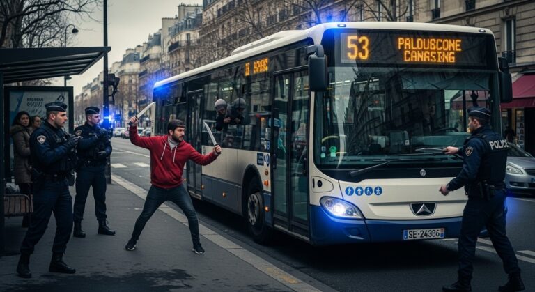 Bus 91 Paris : Terreur au Couteau et Tirs Policiers
