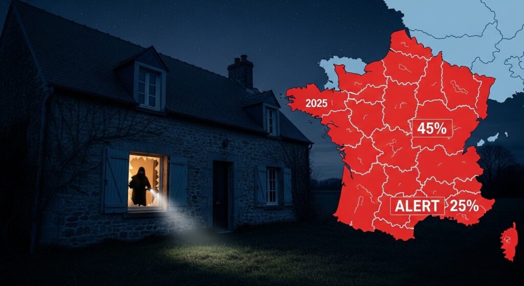 Cambriolages 2025 : Départements Où les Chiffres Explosent