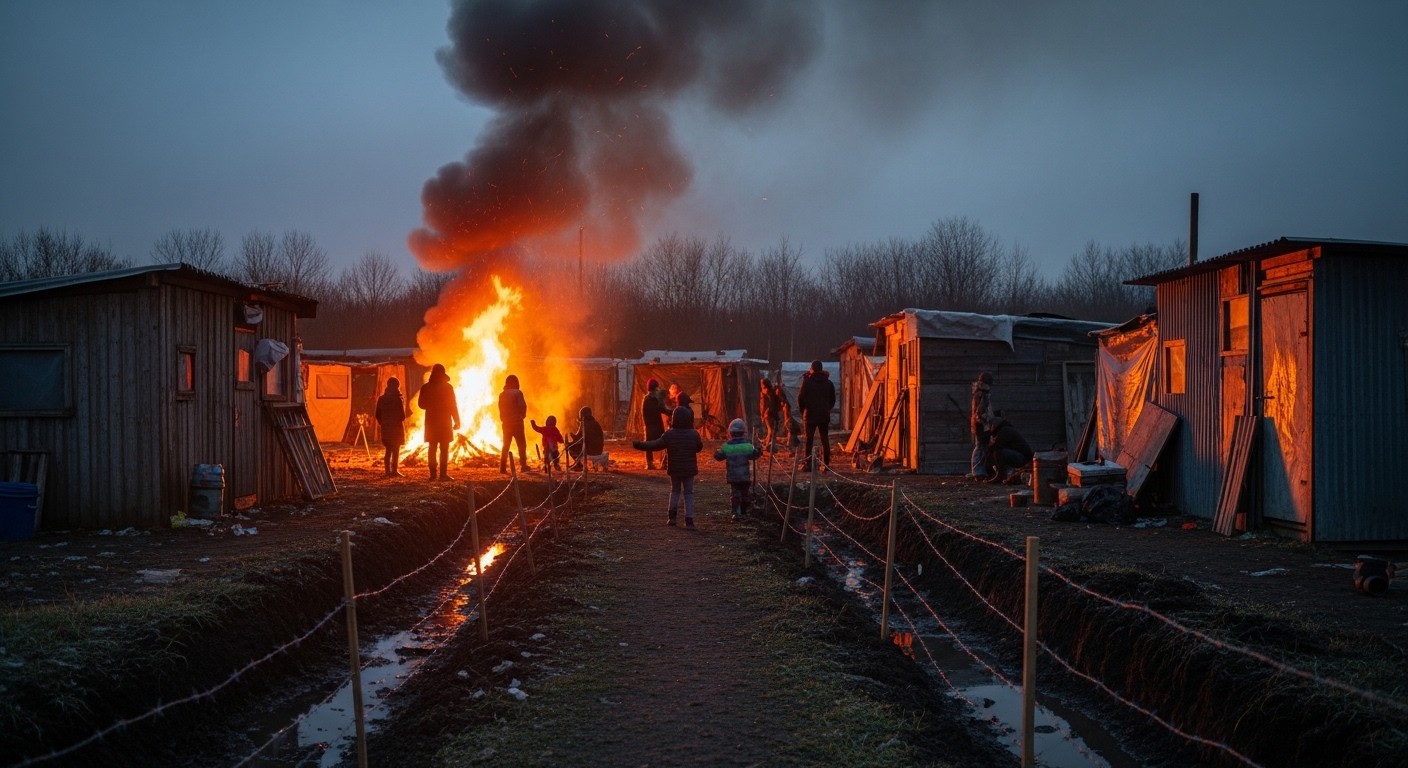 Dans l’Oise, 150 Roms vivent depuis 2025 sur un terrain privé squatté. Entre conditions difficiles, feux nocturnes et procédure d’expulsion en cours, immersion dans leur réalité humaine.