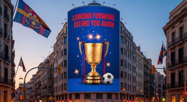 Candidat Barça : Affiche Géante pour le Retour de Messi