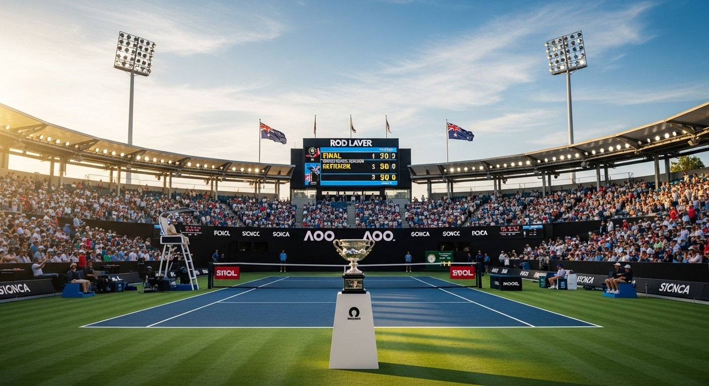 Découvrez comment Carlos Alcaraz a battu Novak Djokovic en finale de l'Open d'Australie 2026 pour remporter son premier titre à Melbourne et devenir le plus jeune à réaliser le Grand Chelem en carrière. Un moment historique du tennis !