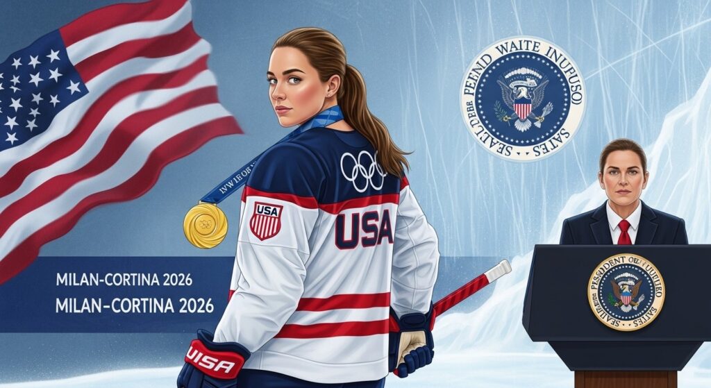 Championnes Olympiques de Hockey Féminin Snobent Trump