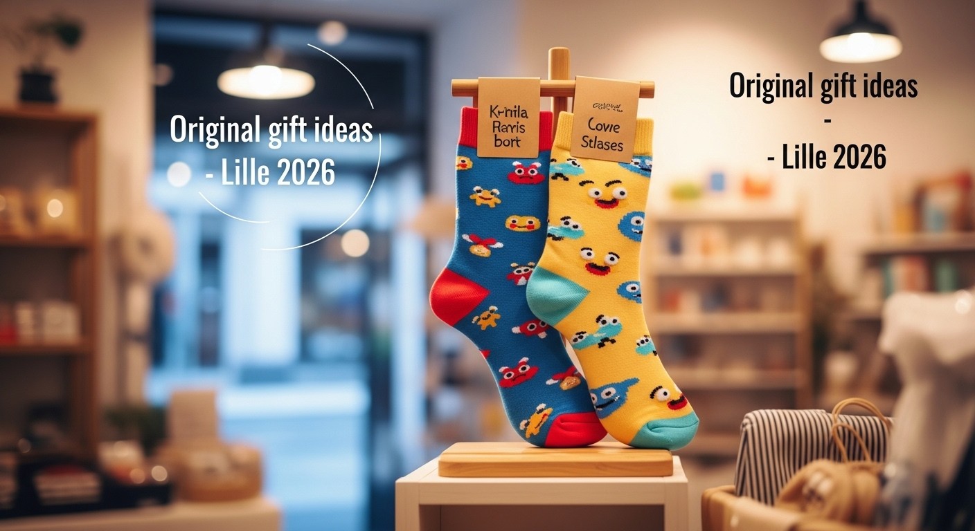 Découvrez la collection délirante de chaussettes à l'effigie des candidats aux municipales 2026 à Lille : buzz, humour et démocratie locale en boutique !