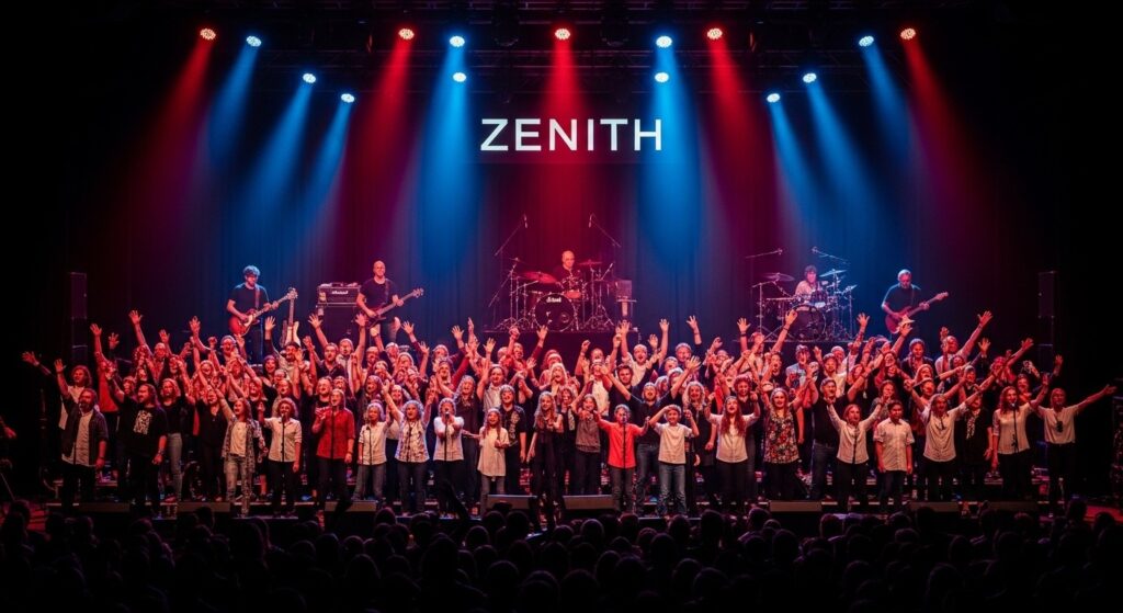Chorale Géante Rock : 15 000 Voix envahissent les Zénith